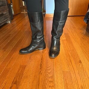 Italian Corso Como size 10 Black Leather Riding Boots